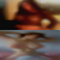Naked woman home alone