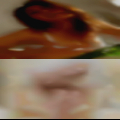 Almost nude woman
